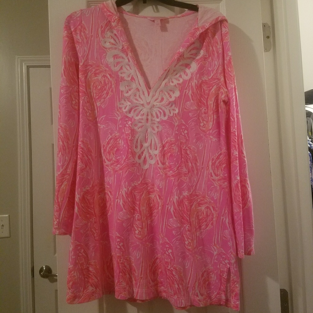 Lilly Pulitzer Swimsuit Hooded Cover-up!
